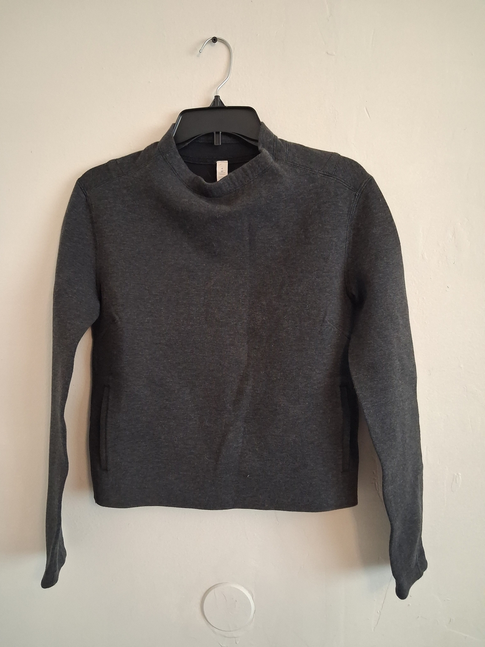 lululemon athletica Charcoal Mock Neck Sweater